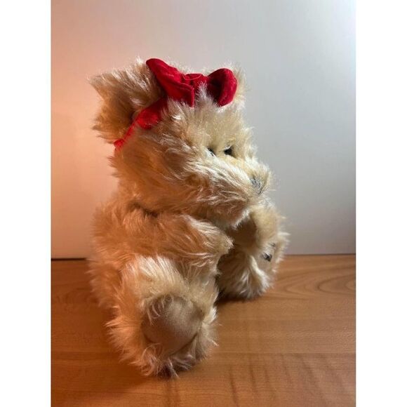 Hershey's 2002 Plush 8" Sitting Teddy Bear with Red Bow Stuffed Animal - Picture 2 of 7